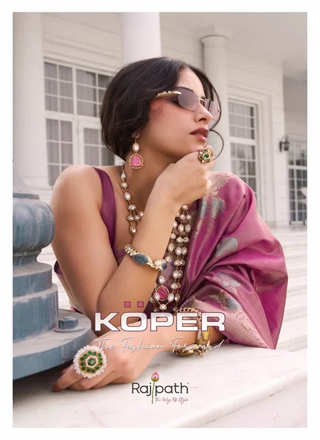 Koper Silk By Rajpath Kuraa Silk Saree Best Wholesale Shop In Surat